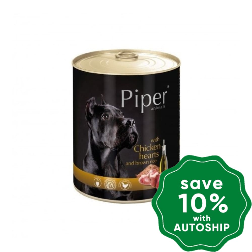 Dolina Noteci - Piper Premium Wet Dog Food Chicken Heart & Brown Rice 400G (Min. 24 Cans) Dogs