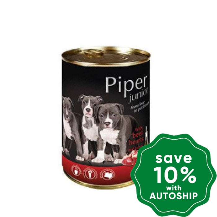 Dolina Noteci - Piper Premium Wet Junior Dog Food Beef Heart & Carrot 400G (Min. 24 Cans) Dogs