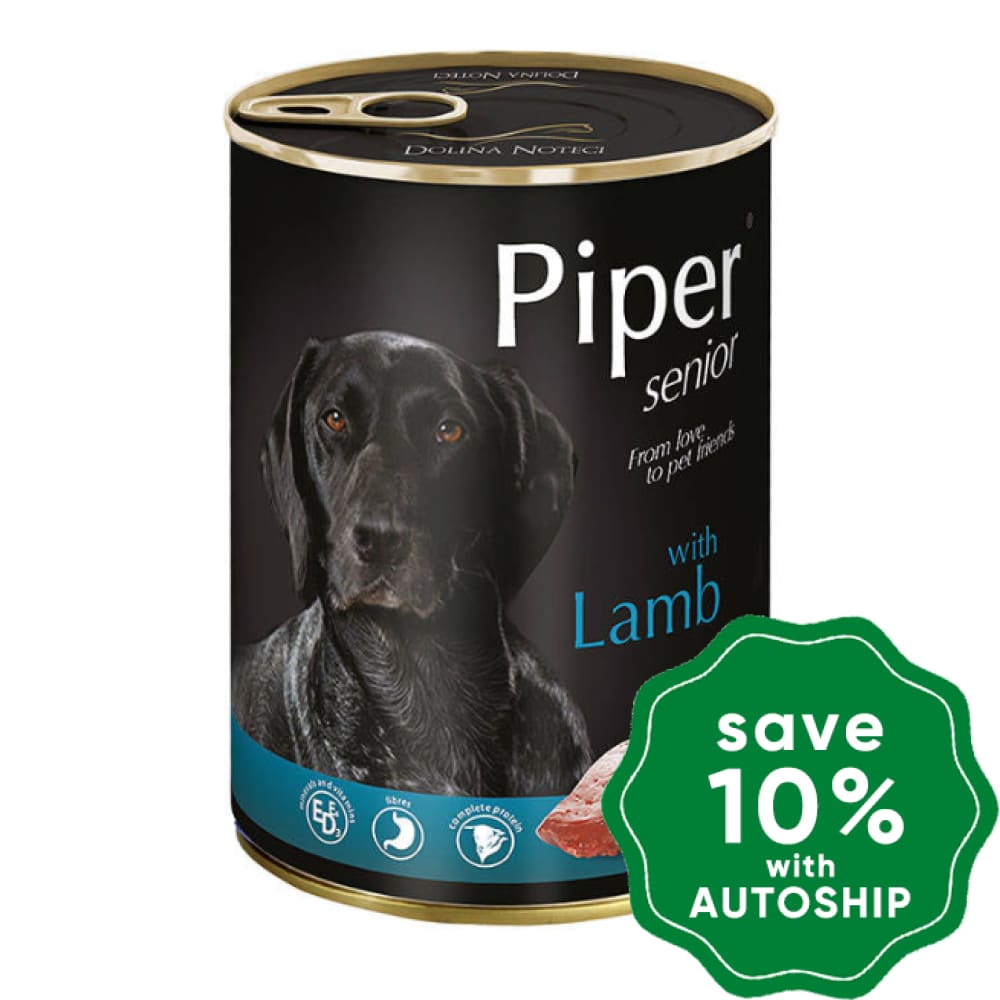 Dolina Noteci - Piper Premium Wet Senior Dog Food Lamb 400G (Min. 24 Cans) Dogs