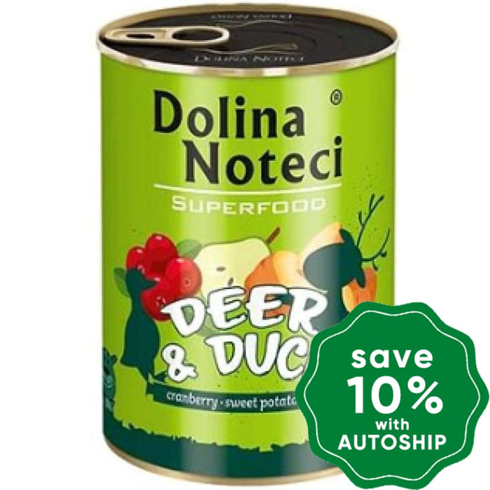 Dolina Noteci - Superfood Wet Dog Food Deer & Duck 400G (Min. 6 Cans) Dogs
