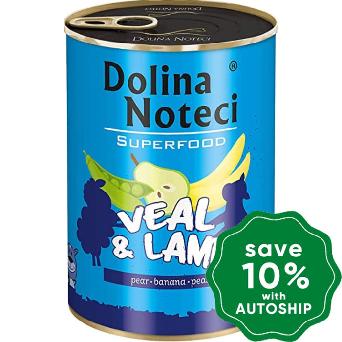 Dolina Noteci - Superfood Wet Dog Food Veal & Lamb 400G (Min. 6 Cans) Dogs