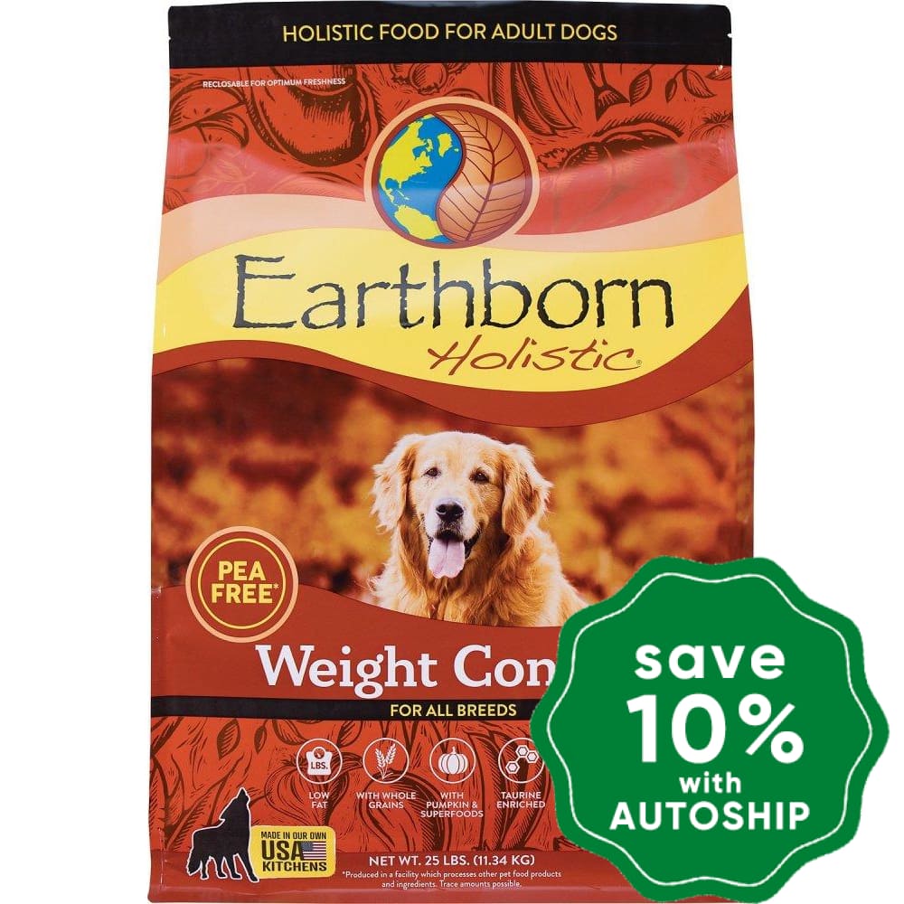 Earthborn - Holistic Grain-Free Dry Dog Food Weight Control For All Breeds 2.5Kg Dogs