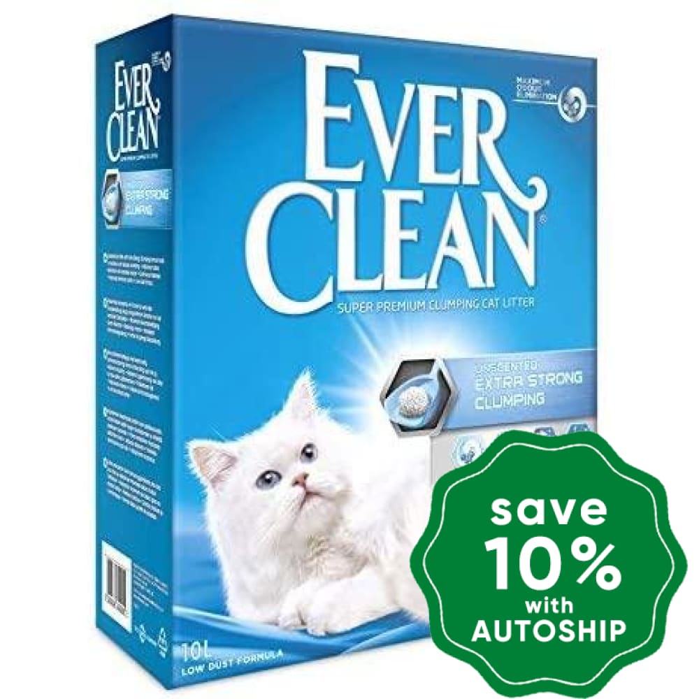 Ever Clean - Extra Strong Clumping Unscented 10L (Europe Version) Cats