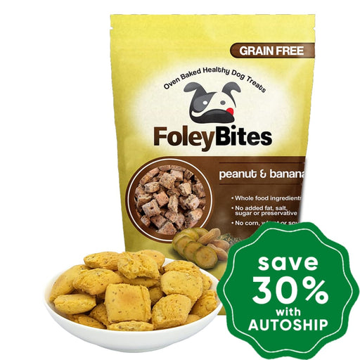Foleybites - All-Natural Plant-Based Grain-Free Dog Treats Peanut & Banana 400G Dogs