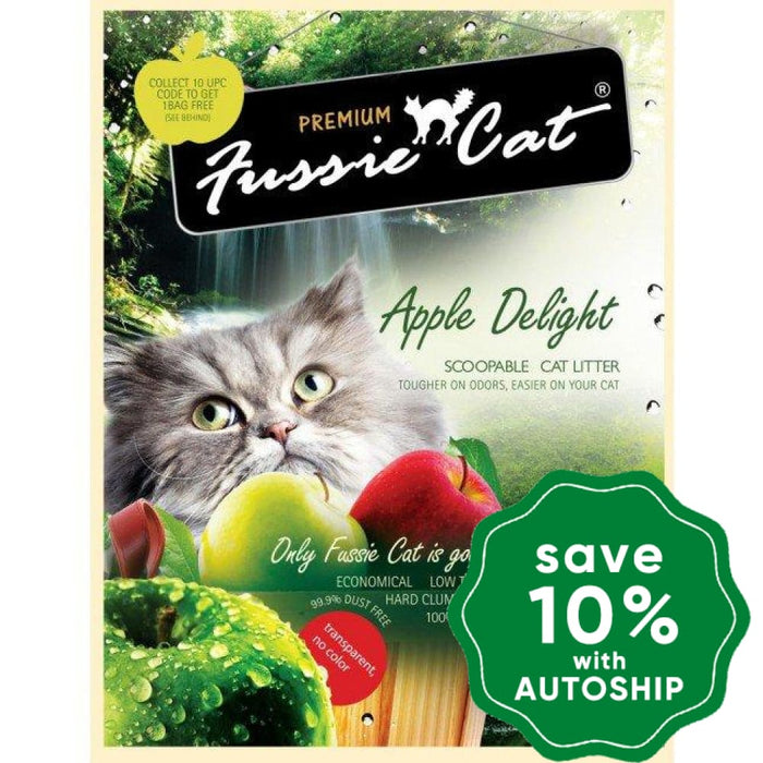 Fussie Cat Litter - Apple Delight Clay Litter - 10L - PetProject.HK