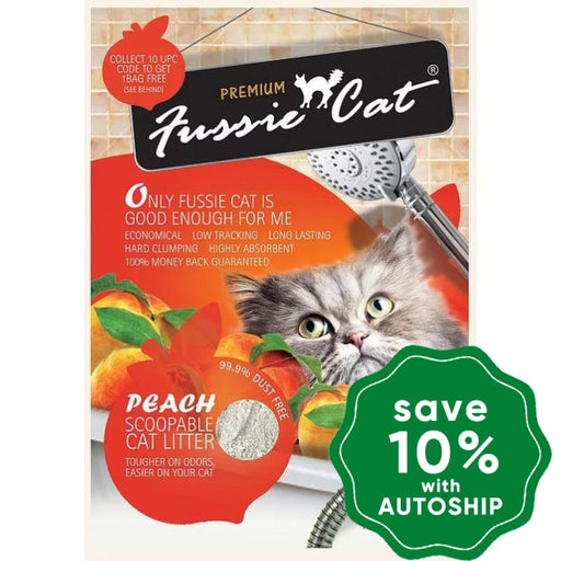 Fussie Cat Litter - Peach Clay Litter - 10L - PetProject.HK