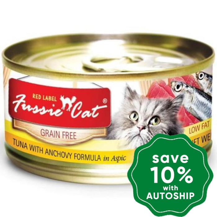 Fussie Cat - Red Label - Tuna with Anchovy - 80G (24 Cans) - PetProject.HK