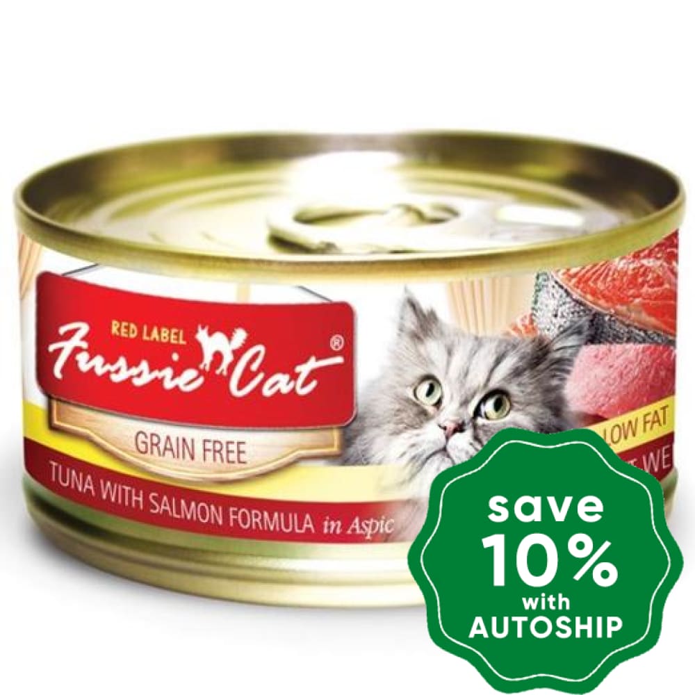 Fussie Cat - Red Label - Tuna with Salmon - 80G (24 Cans) - PetProject.HK