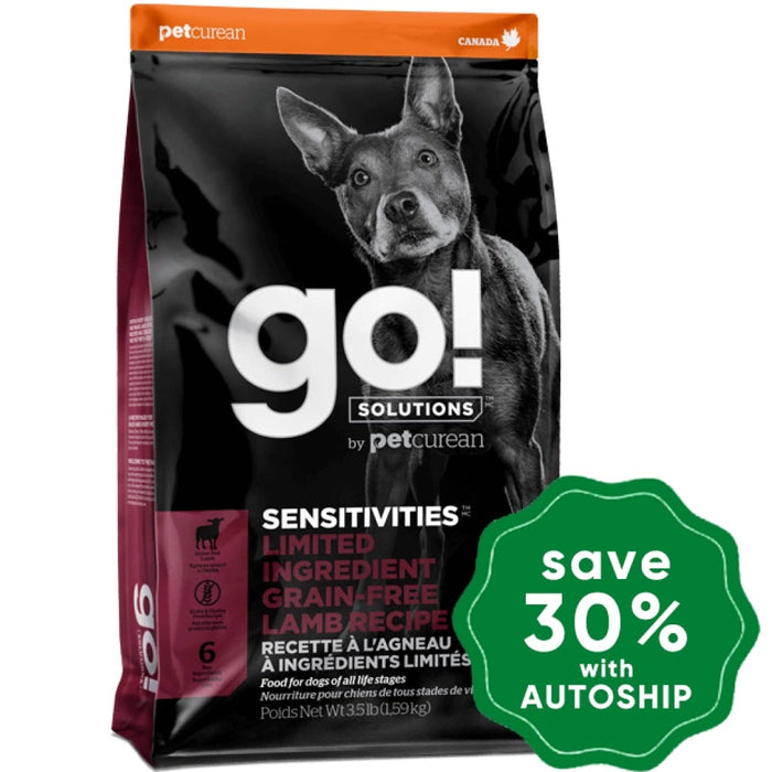 GO! SOLUTIONS - SENSITIVITIES Dry Food for Dog - Limited Ingredient Grain Free Lamb Recipe - 22LB
