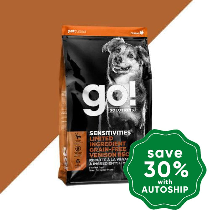 Go! - Solutions Sensitivities Dry Food For Dog Limited Ingredient Grain Free Vension Recipe 3.5Lb