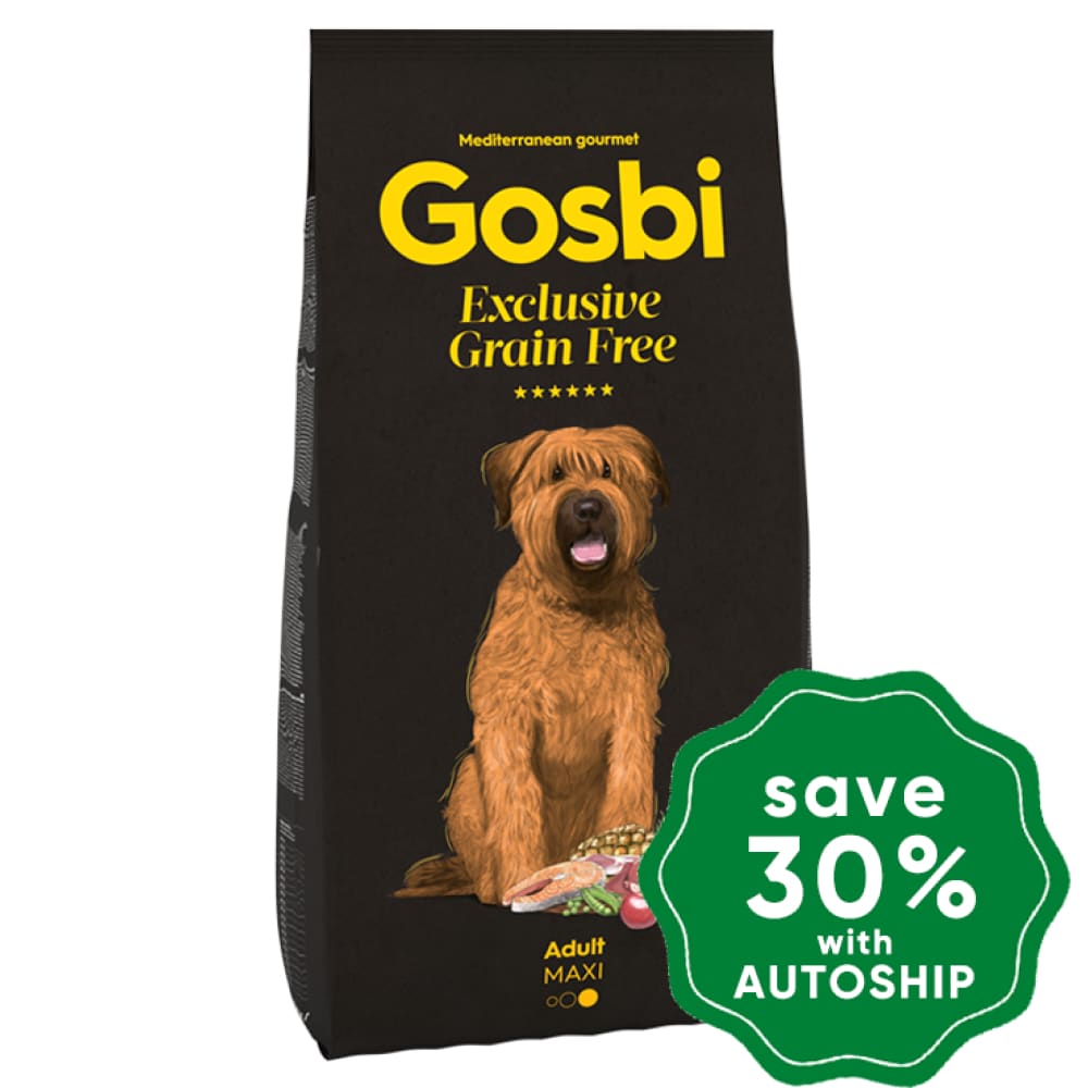 Gosbi - Dry Food For Large Breeds Adult Dogs Exclusive Grain Free Maxi Recipe 12Kg