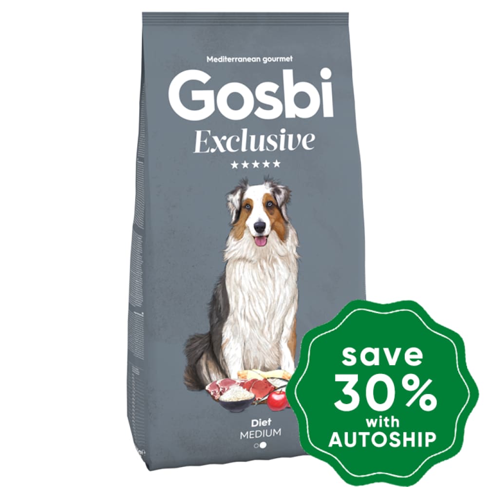 Gosbi - Dry Food For Medium Breeds Adult Dogs Exclusive Diet Recipe 12Kg