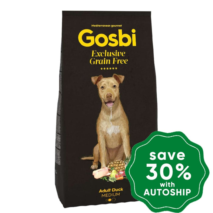Gosbi - Dry Food For Medium Breeds Adult Dogs Exclusive Grain Free Duck Recipe 12Kg