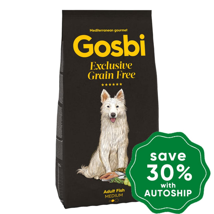 Gosbi - Dry Food For Medium Breeds Adult Dogs Exclusive Grain Free Fish Recipe 12Kg