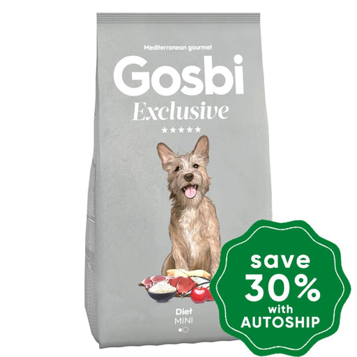 Gosbi - Dry Food For Small Breeds Adult Dogs Exclusive Diet Mini Recipe 7Kg