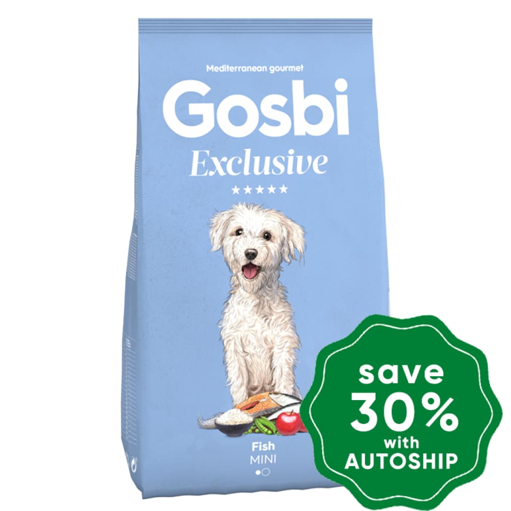 Gosbi - Dry Food For Small Breeds Adult Dogs Exclusive Fish Mini Recipe 7Kg