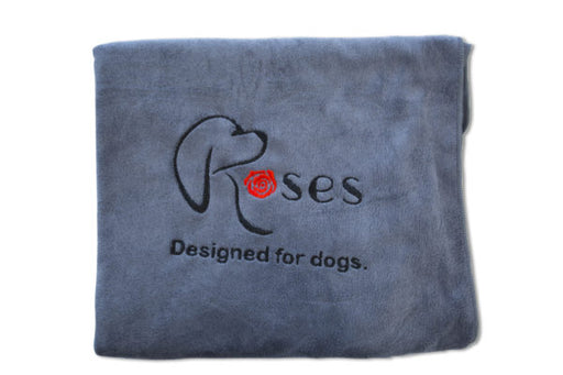 Roses - Microfibre Towel - Grey - PetProject.HK
