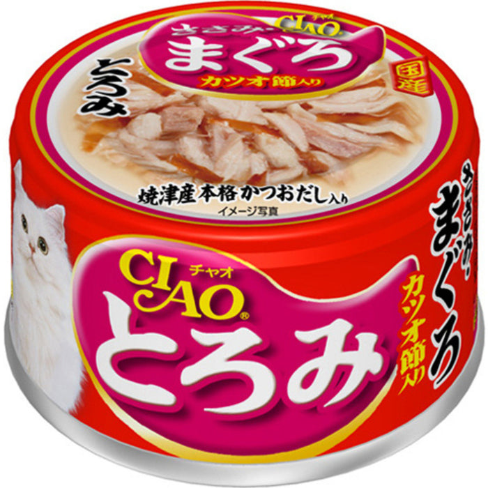 CIAO - Cat Canned Food - Thick Soup - Chicken Fillet and Tuna with Bonito Flakes - 80G (24 Cans) - PetProject.HK