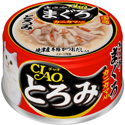 CIAO - Cat Canned Food - Thick Soup - Chicken Fillet and Tuna with Crab Sticks - 80G (24 Cans) - PetProject.HK