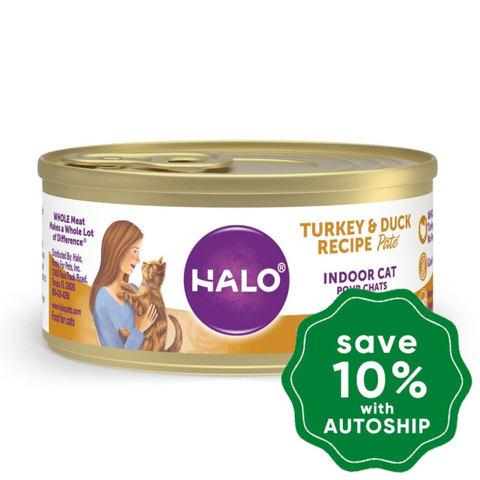 Halo - Indoor Canned Cat Food Turkey & Duck Pate Recipe 5.5Oz Cats