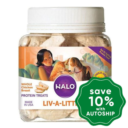 Halo - Live-A-Littles Freeze-Dried Dogs & Cats Treats 100% Whole Chicken Breast 2.2Oz