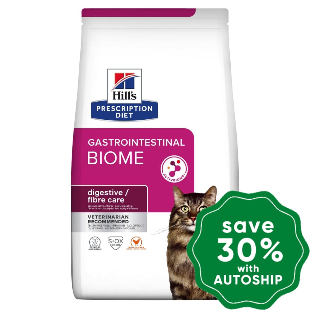 Hills Prescription Diet - Dry Cat Food Feline Gastrointestinal Biome 4Lb Cats