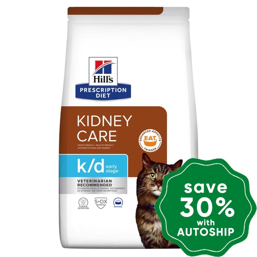 Hills Prescription Diet - Dry Cat Food Feline K/d Early Stage Kidney Care 4Lbs Cats