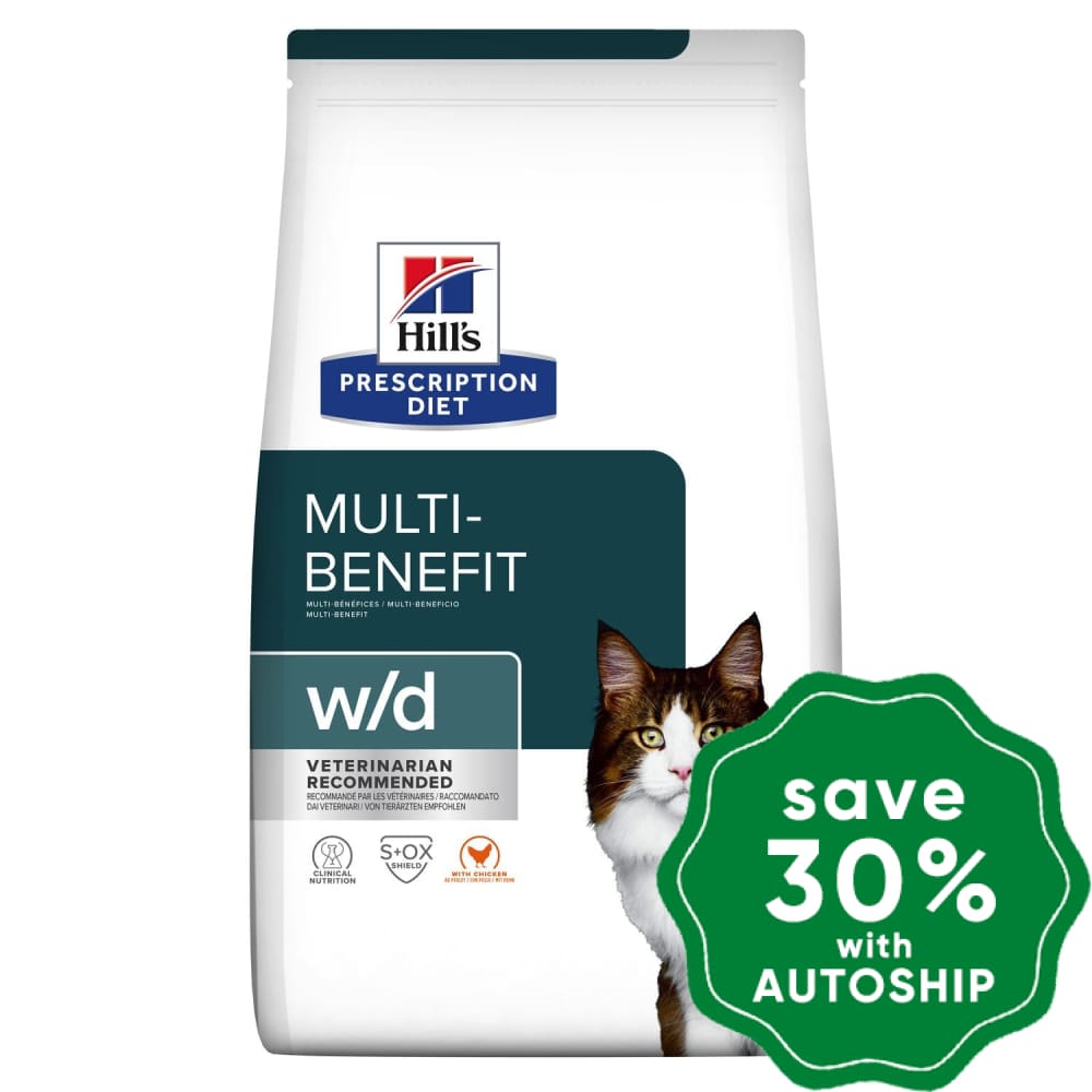 Hills Prescription Diet - Dry Cat Food Feline W/d Multi-Benefit 8.5Lbs Cats