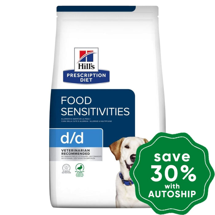 Hills Prescription Diet - Dry Dog Food Canine D/d Skin Sensitivities Potato & Duck 8Lbs Dogs