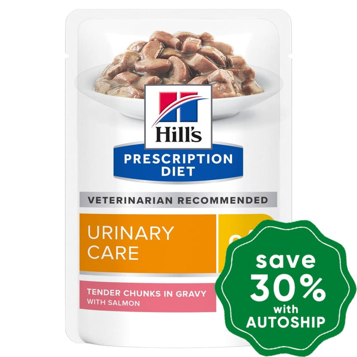 Hills Prescription Diet - Wet Cat Food C/d Multicare Feline Urinary Care Pouch With Salmon 85G (Min.