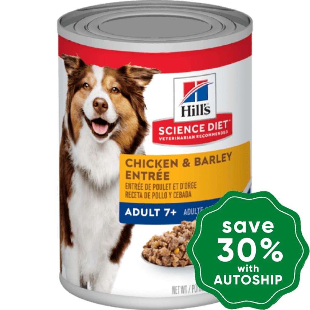Hill's Science Diet - Wet Dog Food - Adult 7+ Chicken & Barley Can - 13OZ (3 Cans) - PetProject.HK