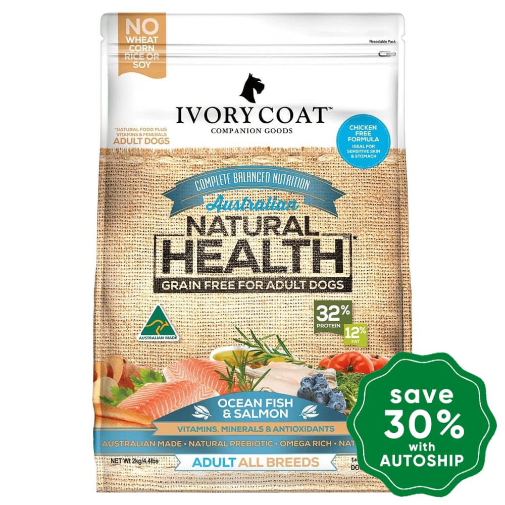 Ivory Coat - Dry Food For Adult Dogs Grain-Free Ocean Fish & Salmon Recipe 13Kg