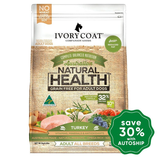 Ivory Coat - Dry Food For Senior Dogs Grain-Free Reduce Fat Turkey Recipe 13Kg
