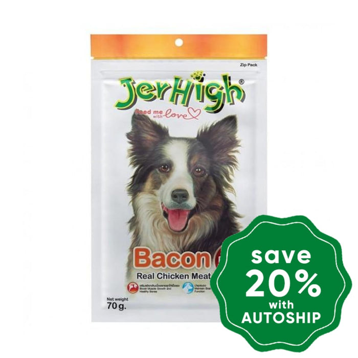 Jerhigh - Dry Dog Treats Real Chicken Meat With Bacon 70G Dogs