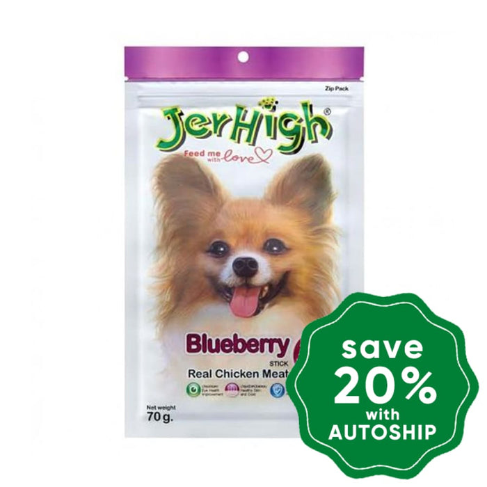 Jerhigh - Dry Dog Treats Real Chicken Meat With Blueberry 70G Dogs