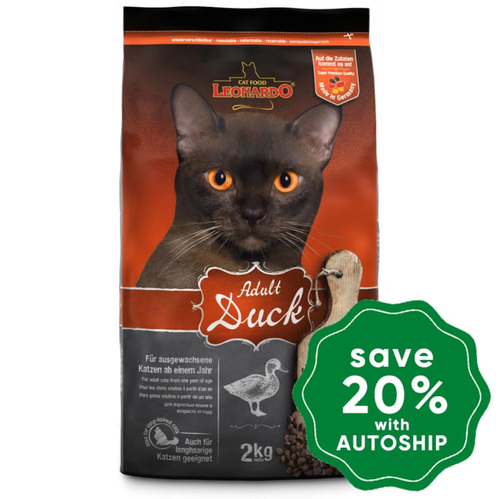 Leonardo - Natural Adult Dry Cat Food Duck Recipe 2Kg Cats