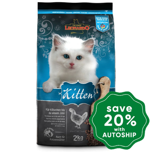 Leonardo - Natural Kitten Dry Cat Food Poultry Recipe 2Kg Cats