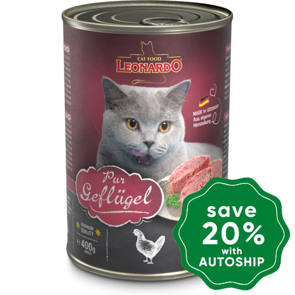 Leonardo - Natural Wet Cat Food Poultry Recipe 400G Cats