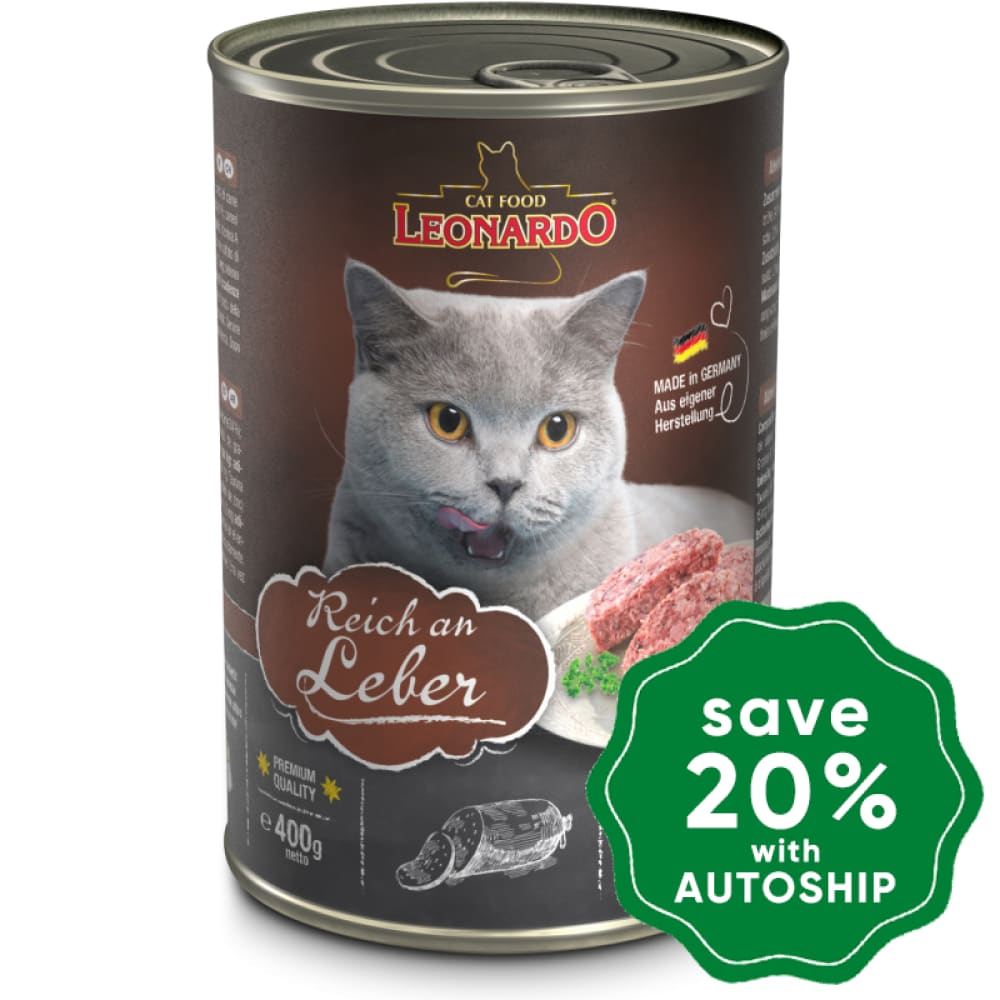 Leonardo - Natural Wet Cat Food Pure Liver Recipe 400G Cats