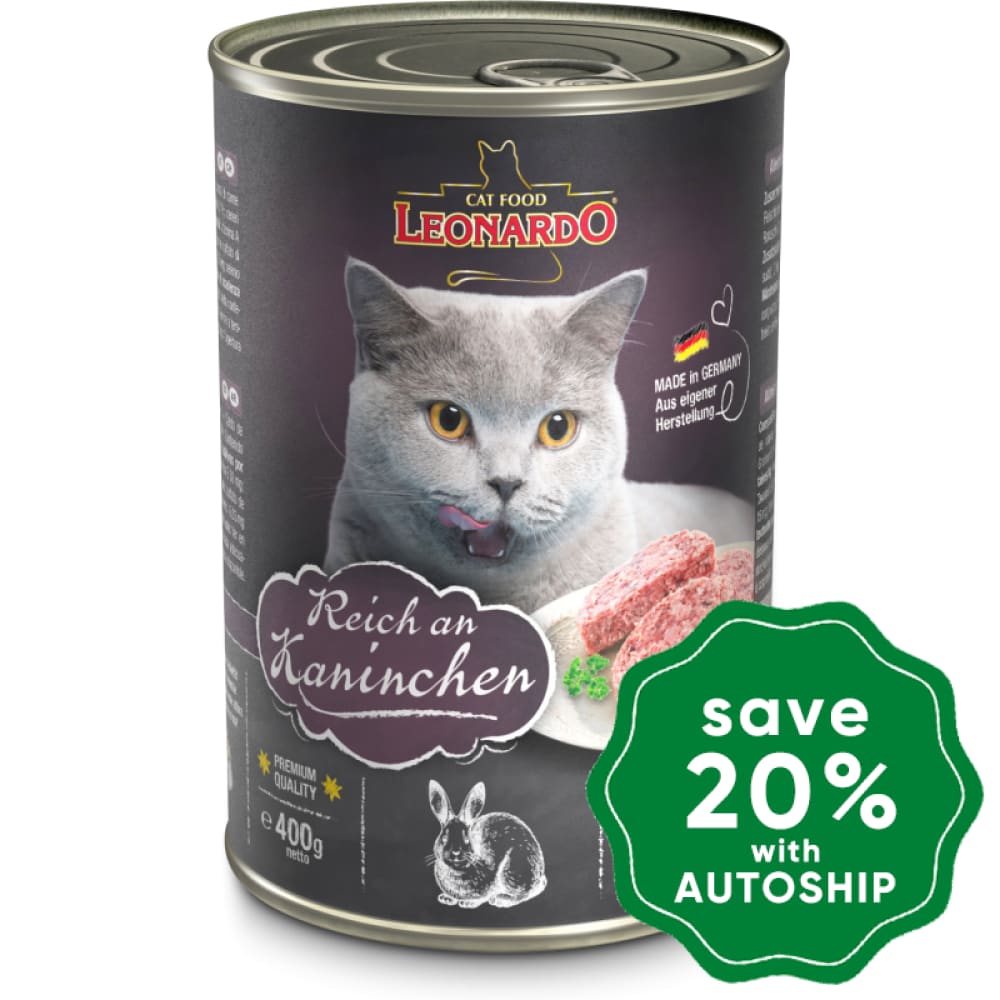Leonardo - Natural Wet Cat Food Rabbit Meat Recipe 400G Cats