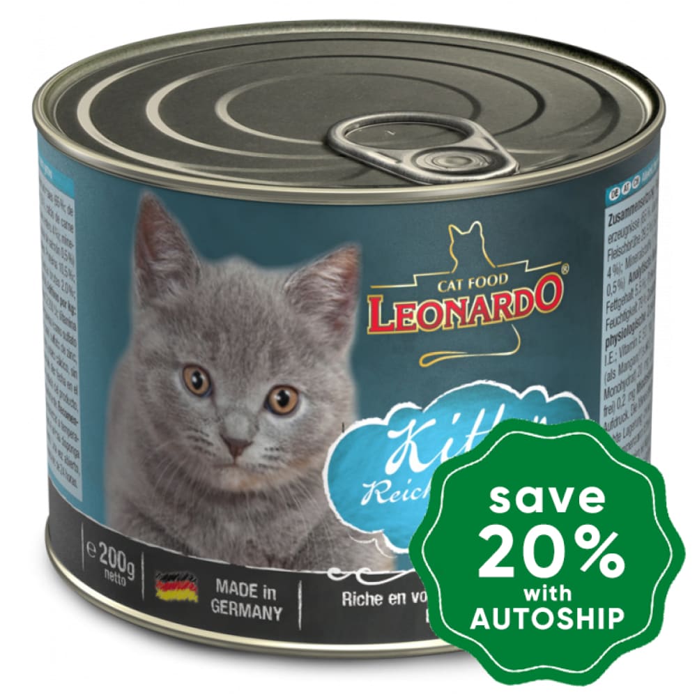 Leonardo - Natural Wet Kitten Cat Food Poultry Recipe 200G Cats