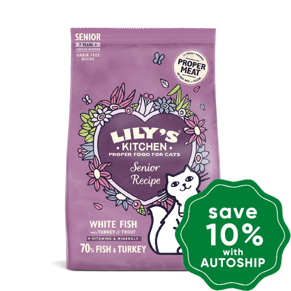 Lilys Kitchen - Dry Cat Food Fish & Turkey For Senior Cats 800G (Min. 15 Packs)