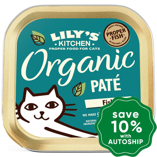 Lilys Kitchen - Wet Cat Food Organic Fish Pate 85G (Min. 114 Bowls) Cats