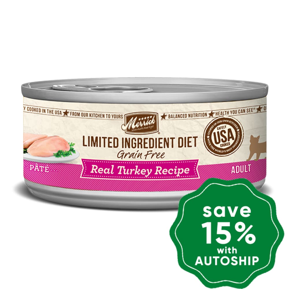 Merrick - Limited Ingredient Diet - Grain-Free Canned Cat Food - Real Turkey - 5OZ - PetProject.HK