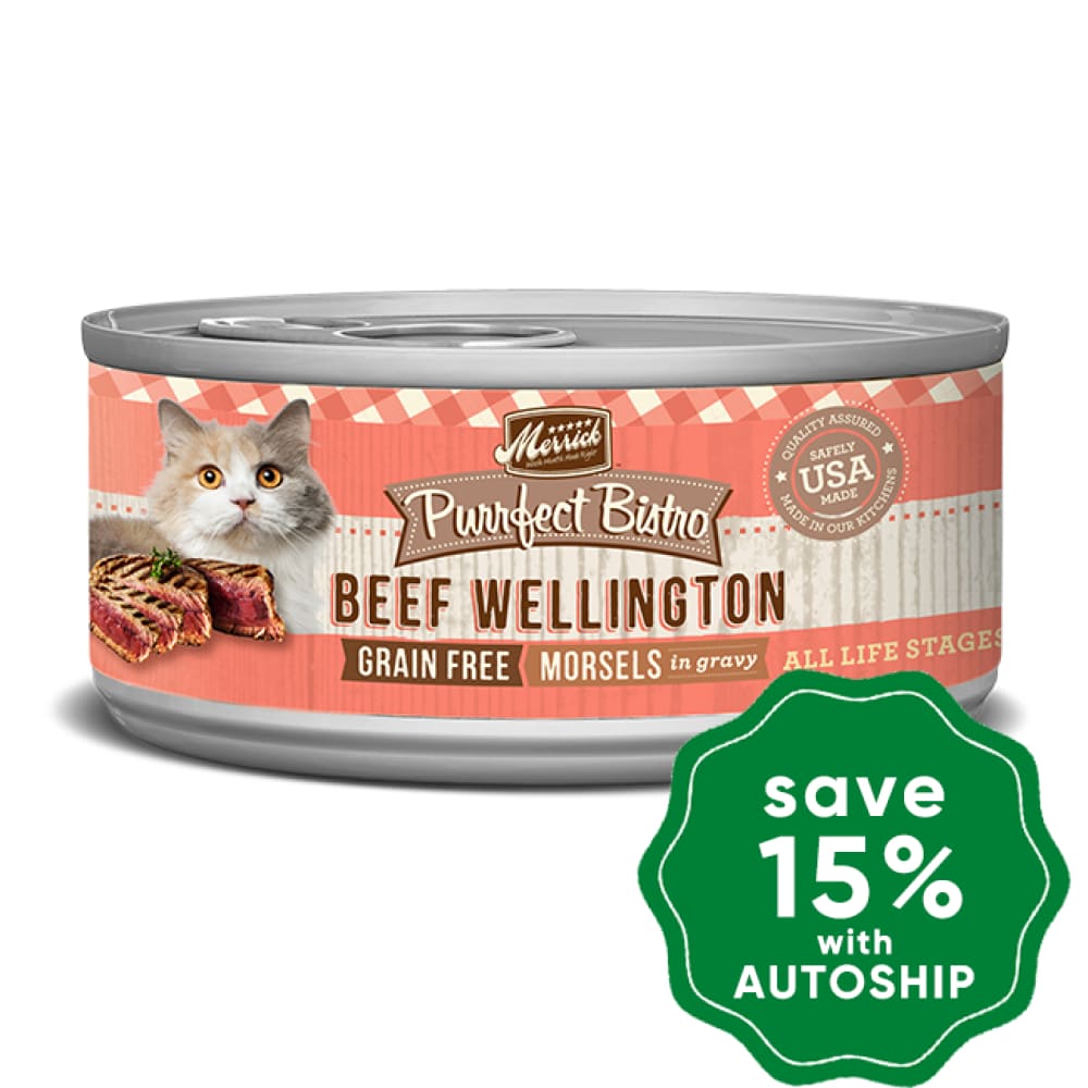 Merrick - Purrfect Bistro - Grain-Free Canned Cat Food - Beef Wellington - 5.5OZ - PetProject.HK