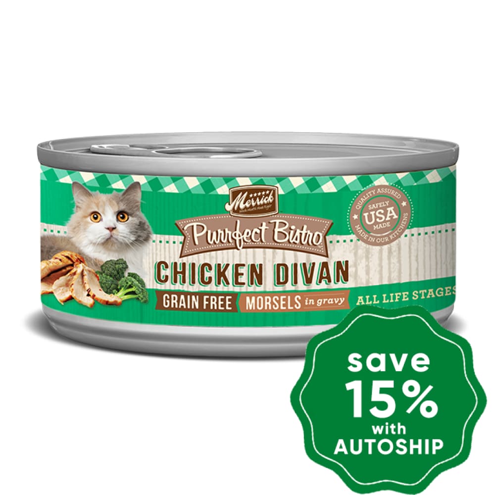 Merrick - Purrfect Bistro - Grain-Free Canned Cat Food - Chicken Divan - 5.5OZ - PetProject.HK