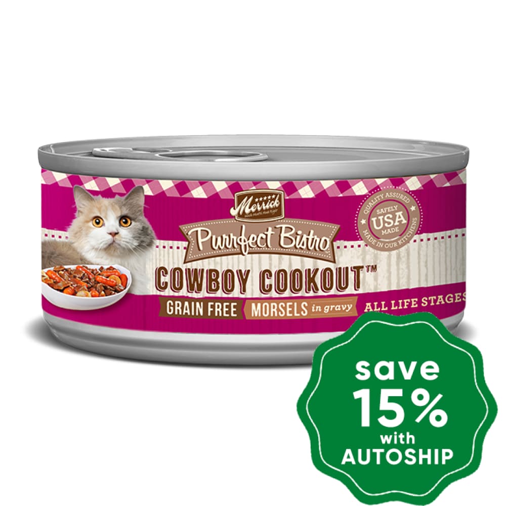 Merrick - Purrfect Bistro - Grain-Free Canned Cat Food - Cowboy Cookout - 3OZ - PetProject.HK