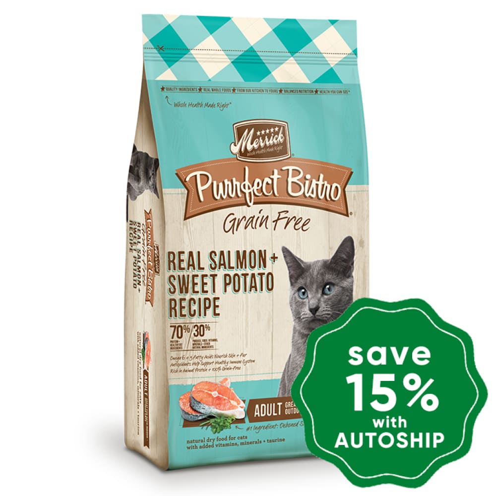 Merrick - Purrfect Bistro Grain-Free Dry Cat Food Real Salmon & Sweet Potato 12Lb Cats