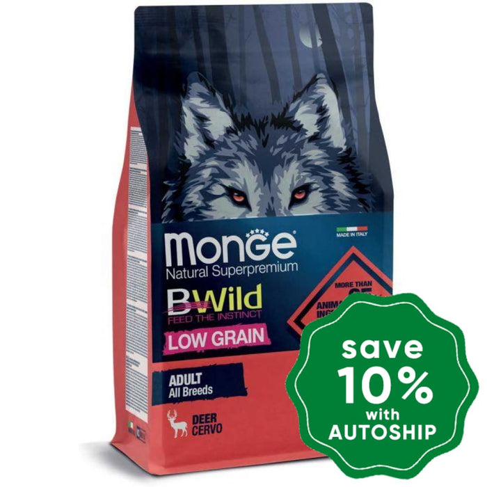 Monge - Bwild All Breeds Adult Dry Dog Food Wild Deer Recipe 2.5Kg (Min. 4 Packs) Dogs