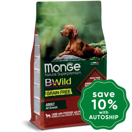 Monge - Bwild Grain-Free Dry Dog Food Lamb Recipe 2.5Kg (Min. 4 Packs) Dogs